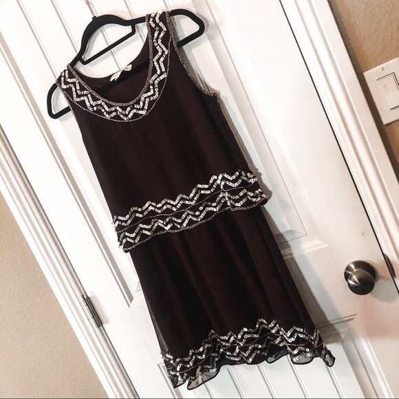 Staring at Stars Gatsby style Sequin Flapper Dress - Picture 3 of 4